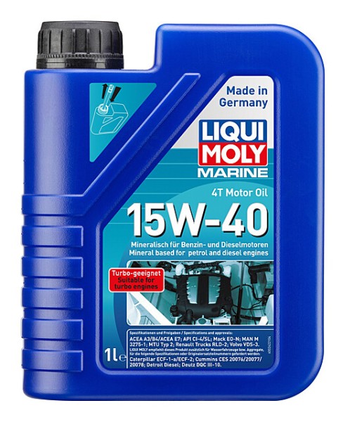 Liqui Moly Marine 4t Motor Oil 15W40 1Ltr