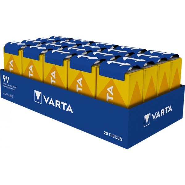 Varta Longlife 9V Block Battery 4122 (20 pack loose)