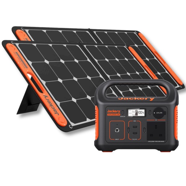 Jackery Explorer 240 + 2 x 100W Solar Panel