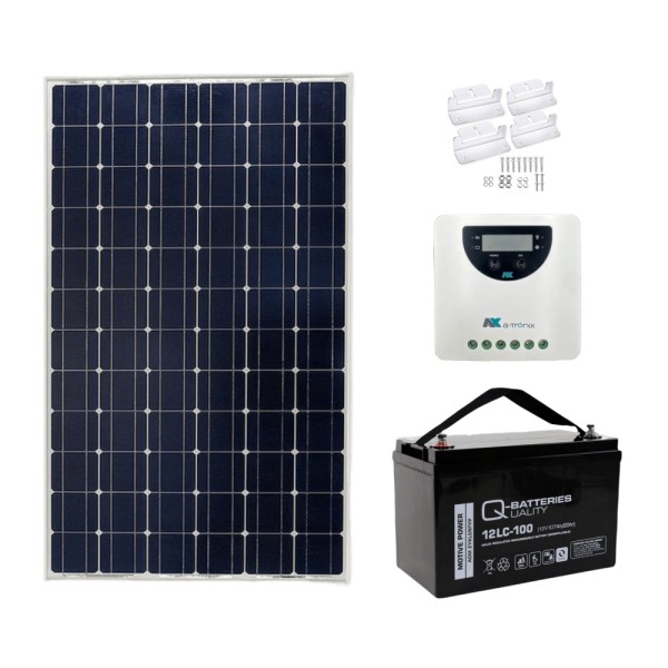 175W CCTV Off-grid Solar Power Kit with MPPT and AGM Battery
