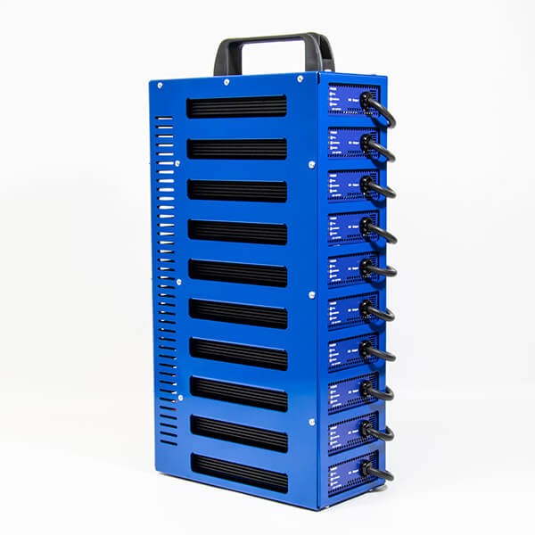 Exegon 10 WAY FLEXI CHARGER MULTIBANK - with 10 Anderson SB50 connectors