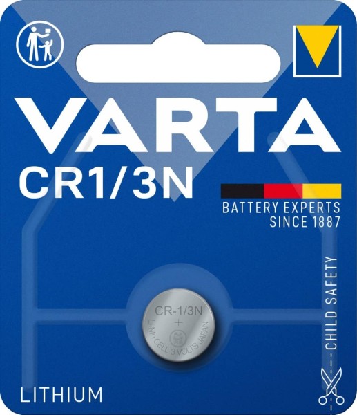 Varta Electronics CR 1/3N Lithium Button Cell 3V, pack of 1