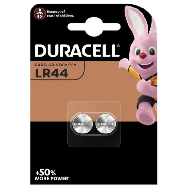Duracell V13GA LR44 button cell 