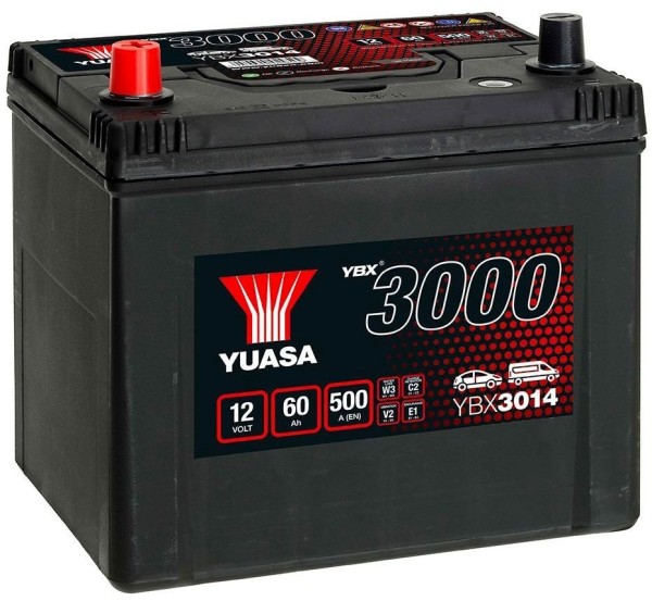 Yuasa YBX3014 60Ah 450A/EN Type 005R 12V Car Battery