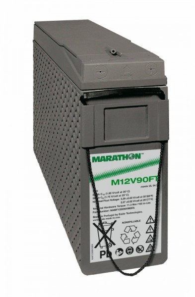 Exide Marathon M12V90FT 12V 86Ah UL94-V0 Front terminal AGM lead fleece battery VRLA