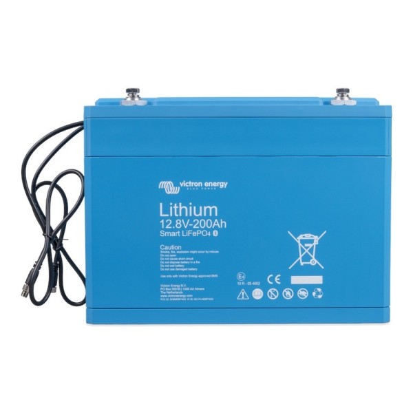 Victron Energy LiFePO4 Battery 12.8V 200Ah Smart BAT512120610