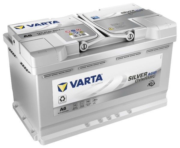 Varta Silver Dynamic A6 (F21) xEV AGM 12v 80Ah 800CCA Type 115 Car Battery