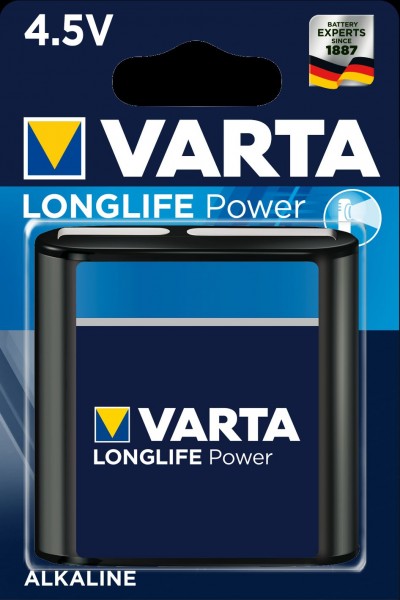 Varta Longlife Power 4.5V non-rechargeable battery 4912 3LR12A, pack of 1
