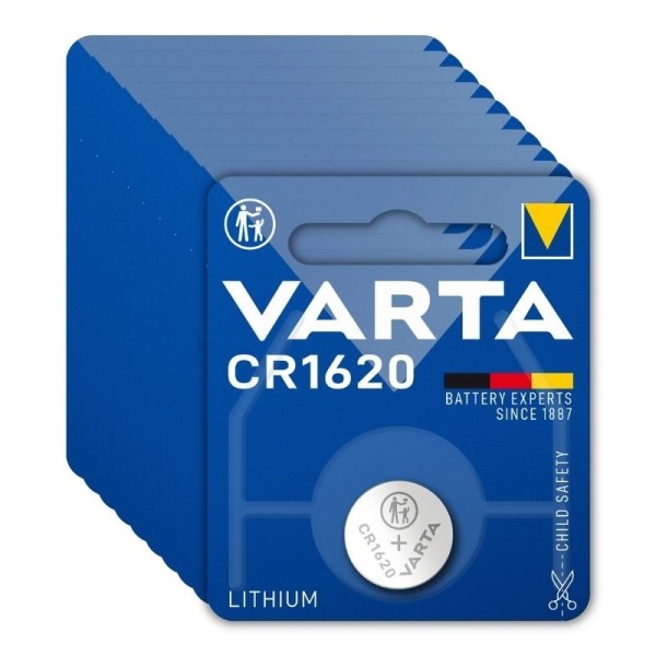 Varta Electronics CR1620 Lithium Button Cell 3V (10 pack)