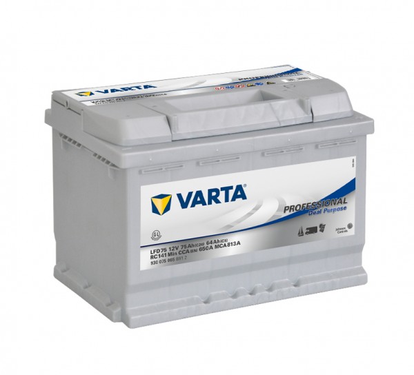 Varta Professional DP LFD 75 12V/ 75Ah 650A/EN 930 075 065 battery