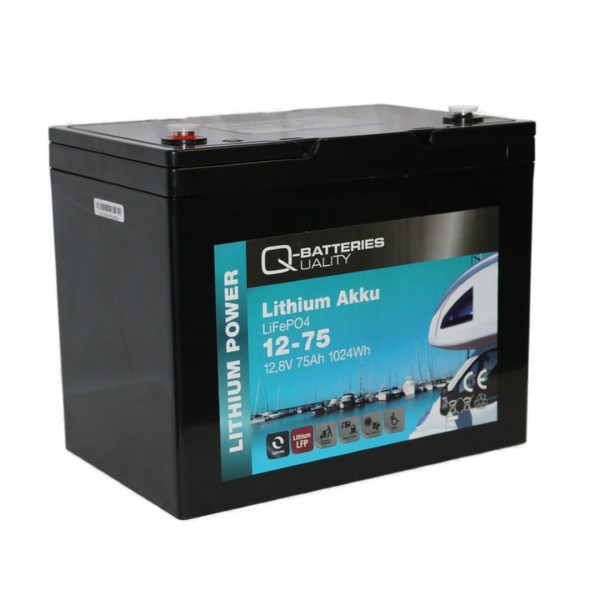 Q-Batteries Lithium Akku 12-75 12.8V 75Ah 960Wh LiFePO4