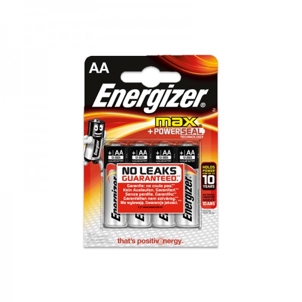 Energizer MAX LR06 Mignon AA alkaline battery (4 Blister Pack)