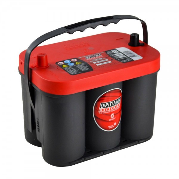 Optima Red Top RTC 4.2 12V 50Ah AGM starter battery SpiralCell TechnologyÃ‚Â®