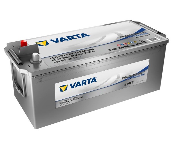 Varta Professional Leisure Battery LED190 12V/ 190Ah 1000A/EN