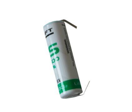 Saft LS 14500-cnr with solder tape ER-AA Industrial cell Lithium thionyl chloride Battery