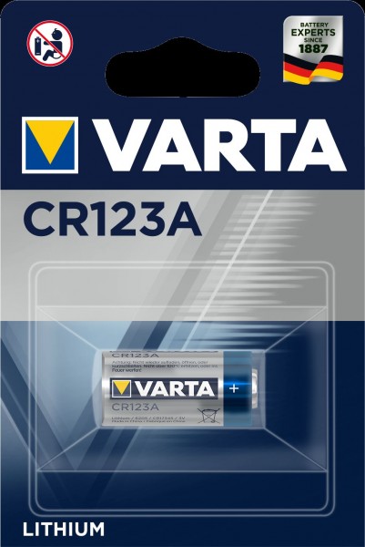 Varta Electronics Lithium CR123A 3V Photo battery, pack of 1