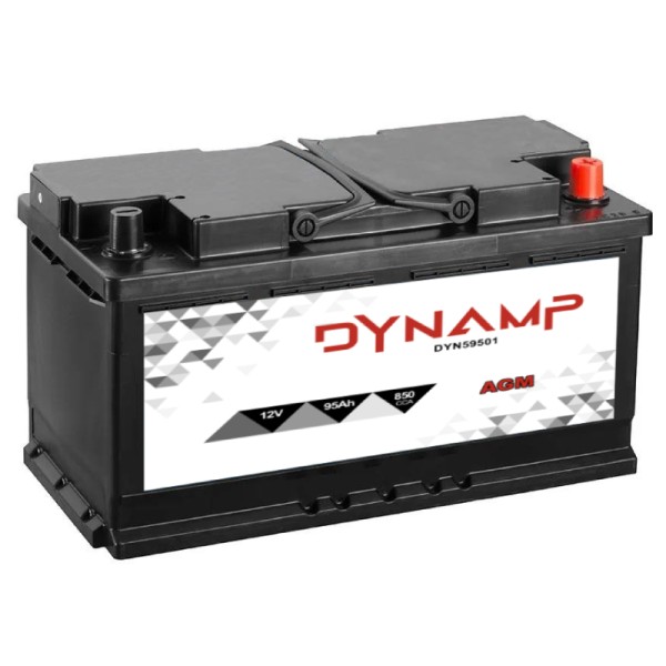 Dynamp 59501 AGM Stop-Start 12V 95Ah 850CCA Car Battery Type 019