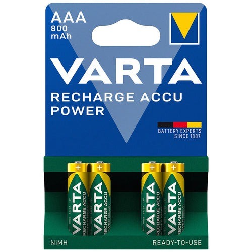 Varta Recharge Power Micro AAA NiMH 800mAh (4 Blister)