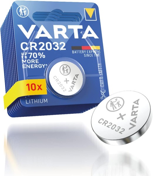 Varta Electronics CR2032 Lithium button cell 3V (pack of 10)