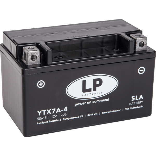 LP YTX7A-4 12V 6Ah 90CCA Motorcycle Battery