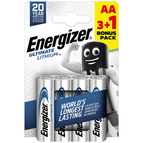 Energizer Ultimate Lithium L91 Mignon AA Battery (Blister of 4)