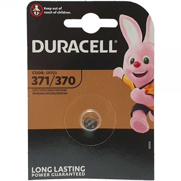 Duracell D 371/370 SR69 Watch button cell silver oxide 40mAh 1.55V (1 blister)