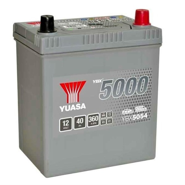 Yuasa YBX5054 12V 40Ah 340A Silver High Performance Battery