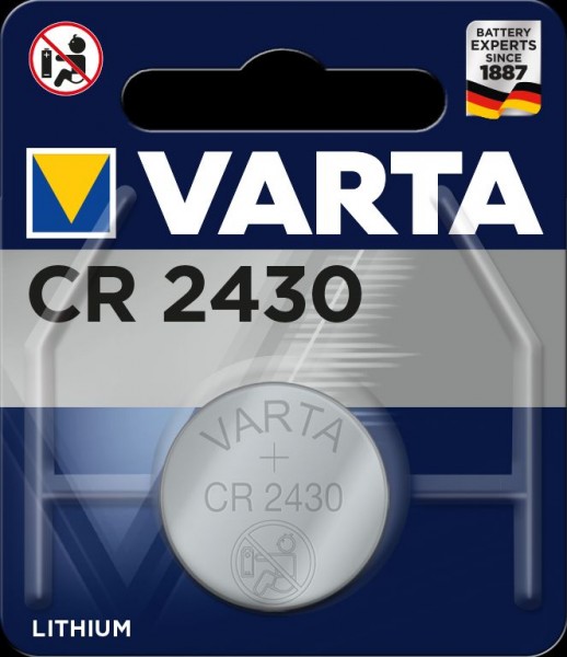 Varta Electronics CR2430 Lithium Button Cell 3V (pack of 1)