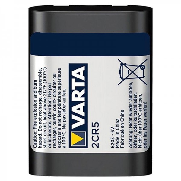 Varta Electronics 2CR5 6V Lithium Battery (pack of 1)