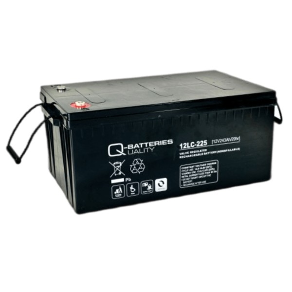 Q-Batteries 12LC-225 / 12V - 243Ah Lead acid battery Cycle type AGM - Deep Cycle VRLA