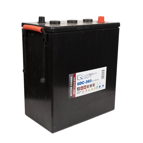 Q-Batteries 6DC-360 6V 360Ah Deep Cycle Traction Battery