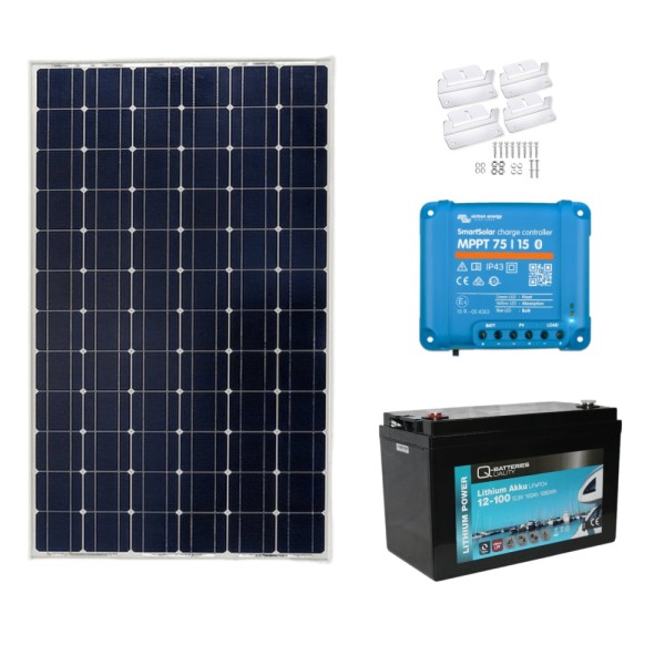 175W Solar kit with 100Ah lithium battery