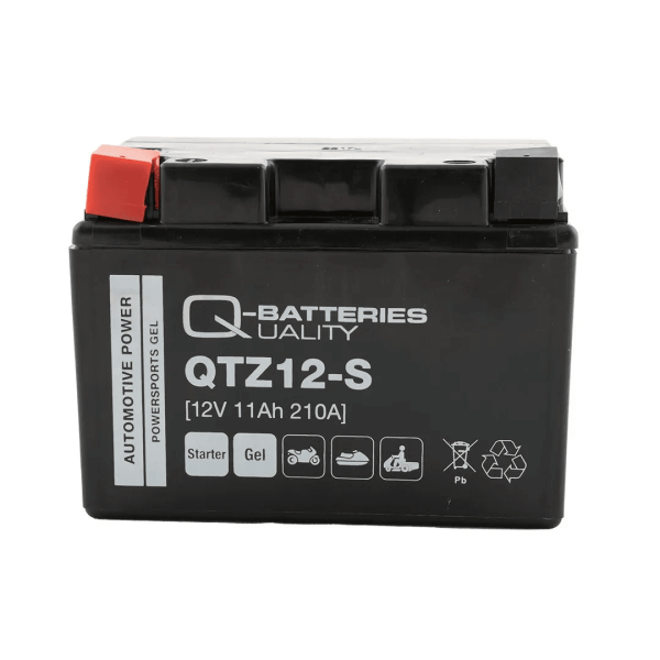 Q-Batteries QTZ12-S Gel 12V 11Ah 210A 58901 Motorcycle Battery