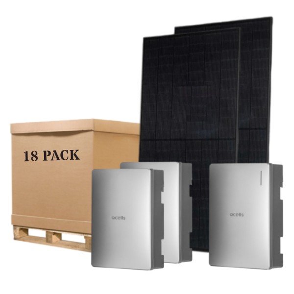 7.2kW QCells Solar Panels with 5kW Hybrid Inverter and 13.7kWh Storage Battery