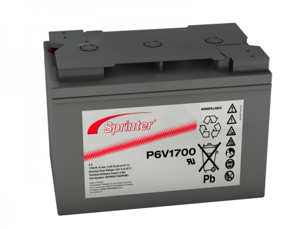 Exide Sprinter P6V1700 6V 122Ah lead-AGM battery