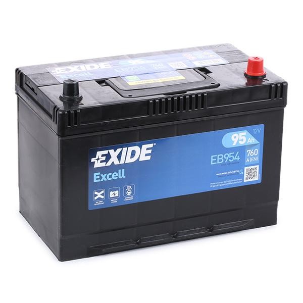 EXIDE EB954 Excell car battery 12V 95Ah 760CCA 249