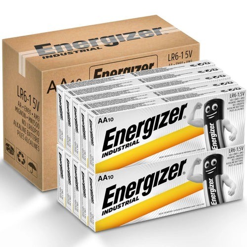 100 Energizer AA Industrial Battery Alkaline MN1500 LR6