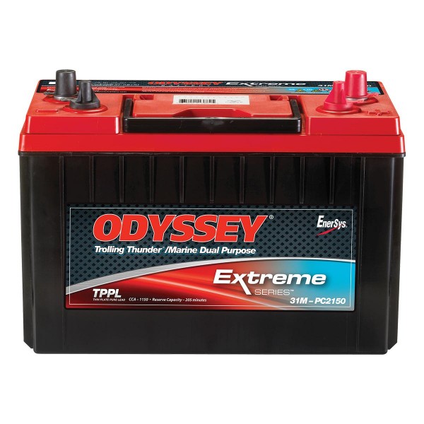 Odyssey 31M-PC2150 12V 100Ah 1150A AGM Starter Battery and Supply Battery Pure Lead (PC2150ST)