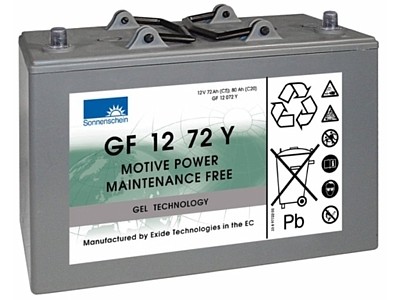 Exide Sonnenschein GF 12 072 Y dryfit lead gel traction battery 12V 72Ah (5h) VRLA