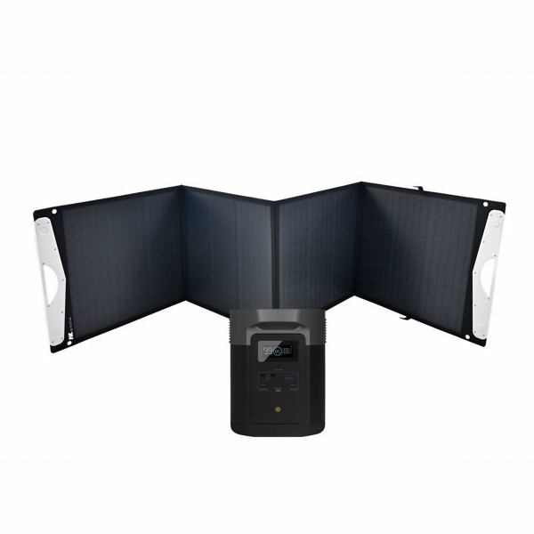 Ecoflow Delta Max Power Station bundle + a-TroniX 200W Solar Panel
