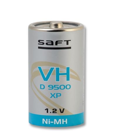 Saft VH D 9500 XP 1,2V 9500mAh NiMH D-cell 58,2 H x 32,15Ø mm