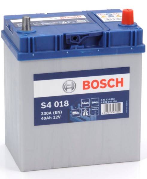 Bosch Car Battery S4018 12V 40Ah 300A