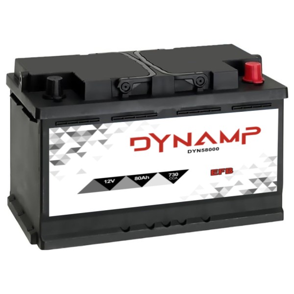 Dynamp 58000 EFB Start-Stop 80Ah 730CCA 12V Car Battery Type 115