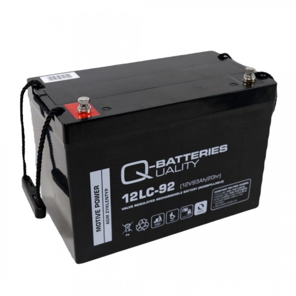 Q-Batteries 12LC-92 / 12V - 93Ah Lead acid battery