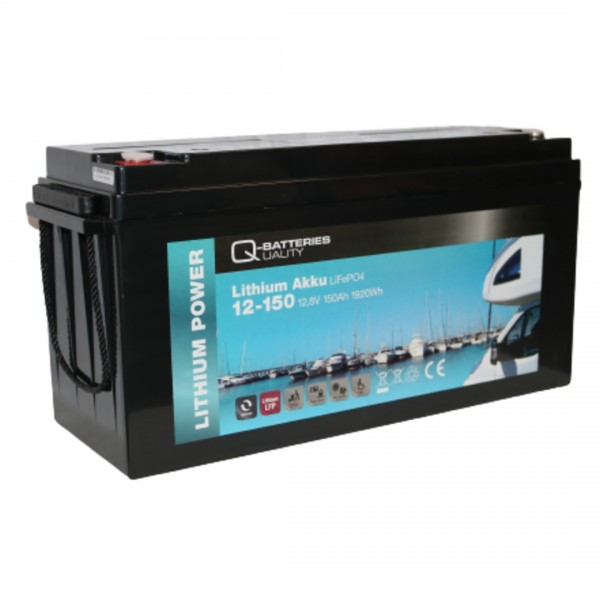 Q-Batteries Lithium Akku 12-150 12.8V 150Ah 1920Wh LiFePO4