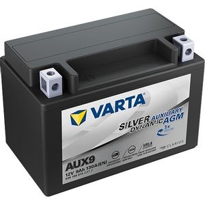 AUX9 VARTA Silver Dynamic AGM 12V 9AH Auxiliary Car Battery, AGM Batteries, Batteries by Type