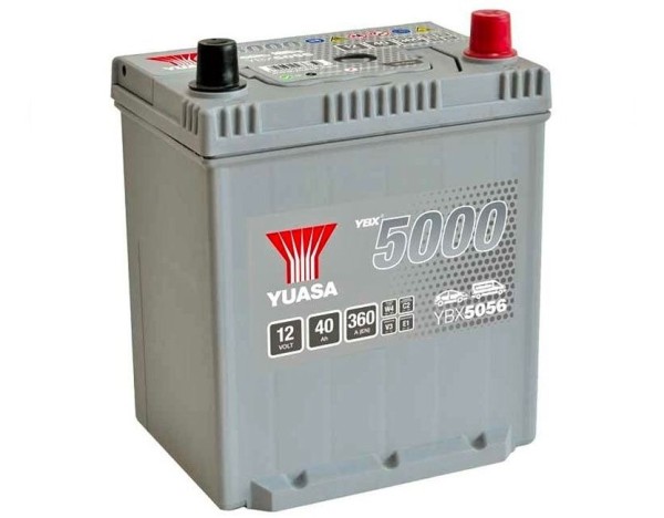 Yuasa YBX5056 12V 40Ah 360A Silver High Performance Battery
