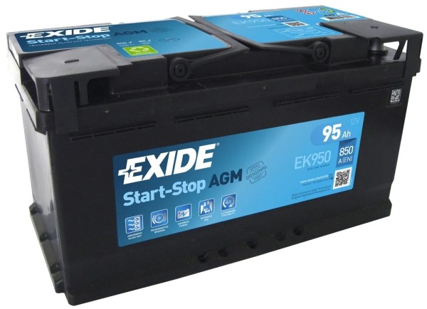 Exide 019/017 EK950 AGM 95Ah 850A car battery start-stop