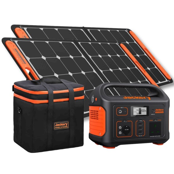 Jackery Explorer 500 Portable Power Station + 2 x 110W Solar panels + Carry bag