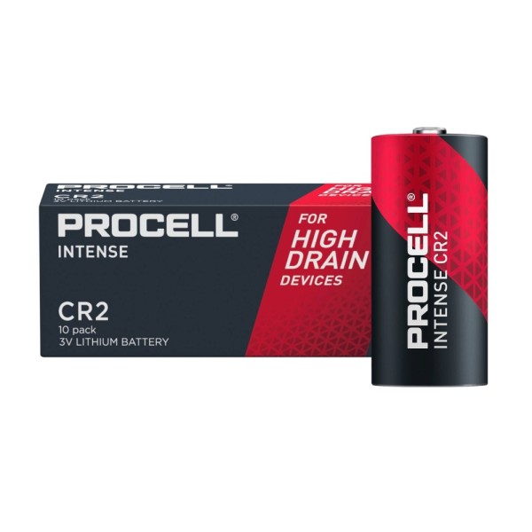 Procell Intense CR2 3V Lithium Battery - Pack of 10